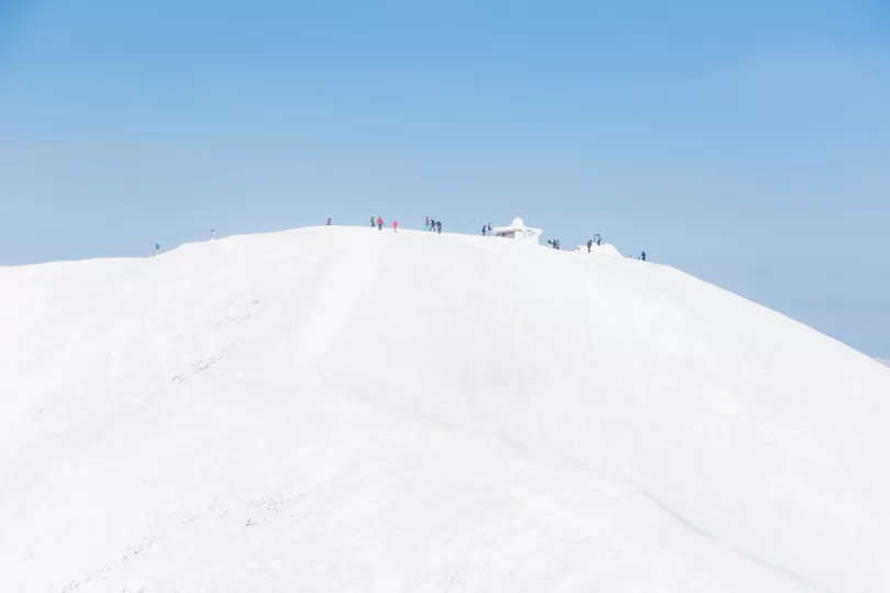 The Hirafu Peak on a Bluebird