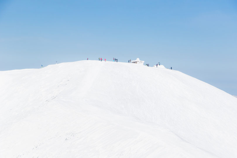 The Hirafu Peak on a Bluebird